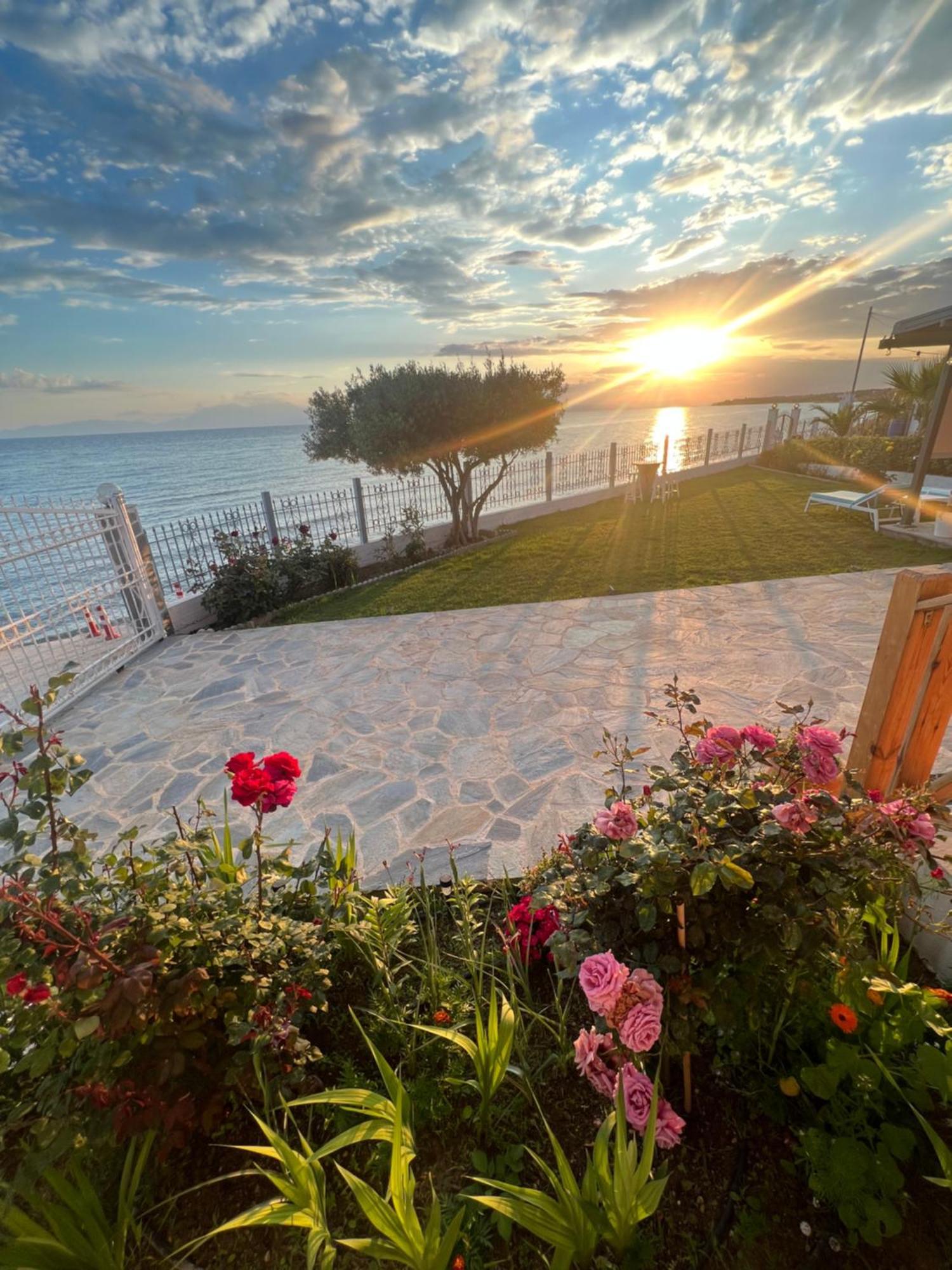 Beachfront Villa Athina Vergia Екстериор снимка